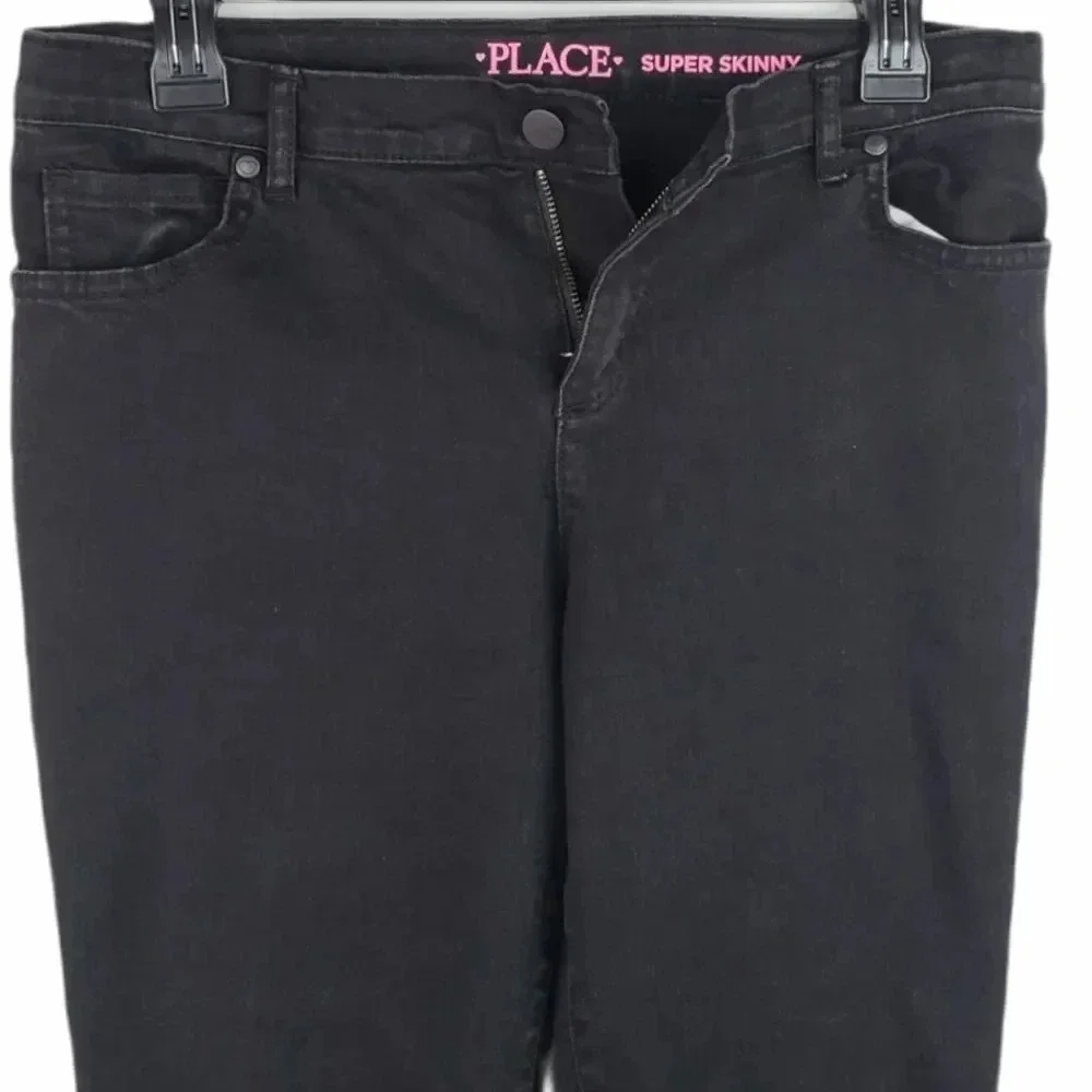Children's Place Super Skinny Black Pants 16